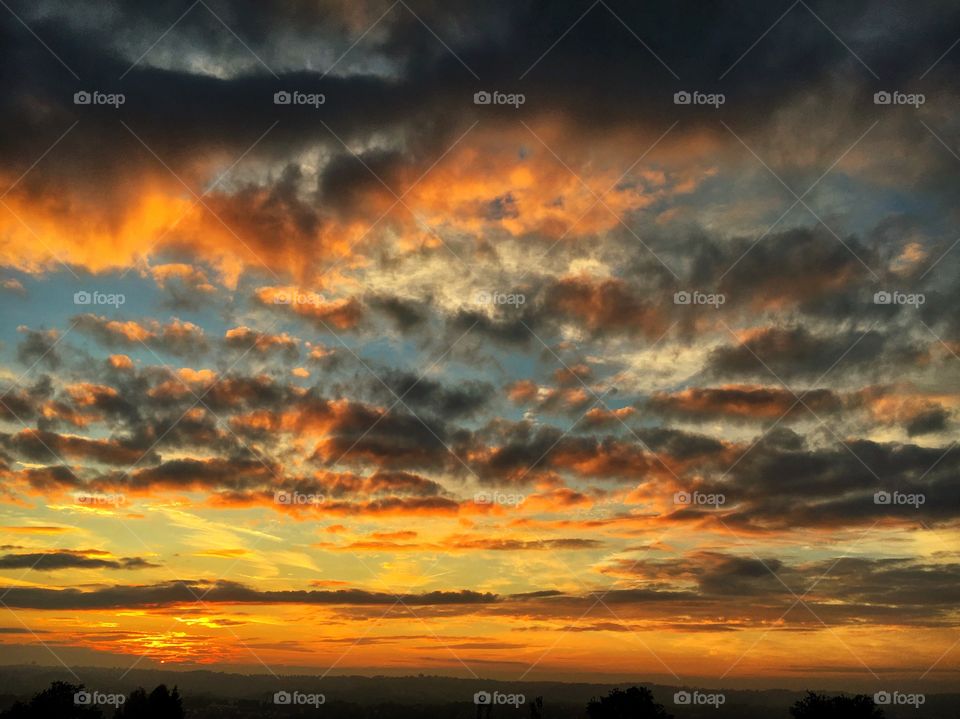 Low angle view of dramatic sky