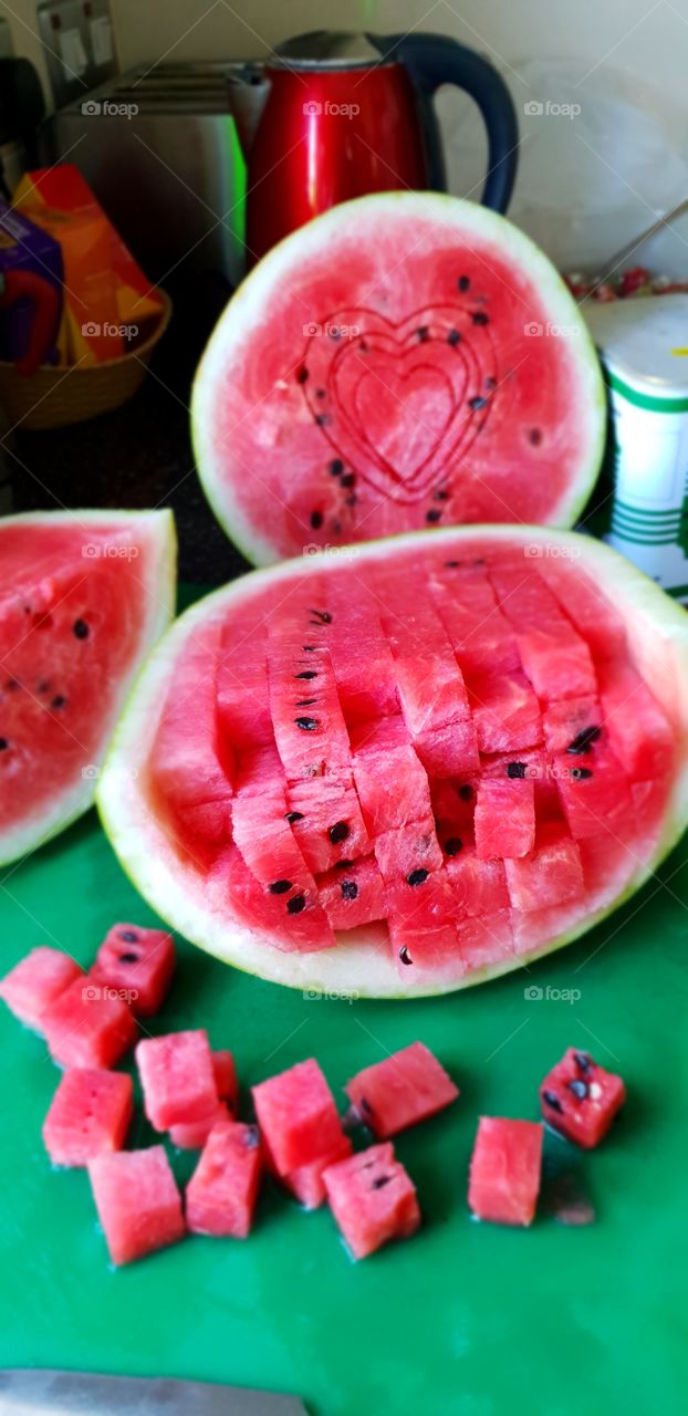 fresh watermelons