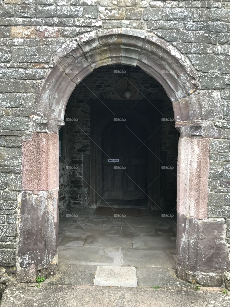 The solid stone ingredients used to make up the entrance to St Mary Magdalene Church, Chumleigh.