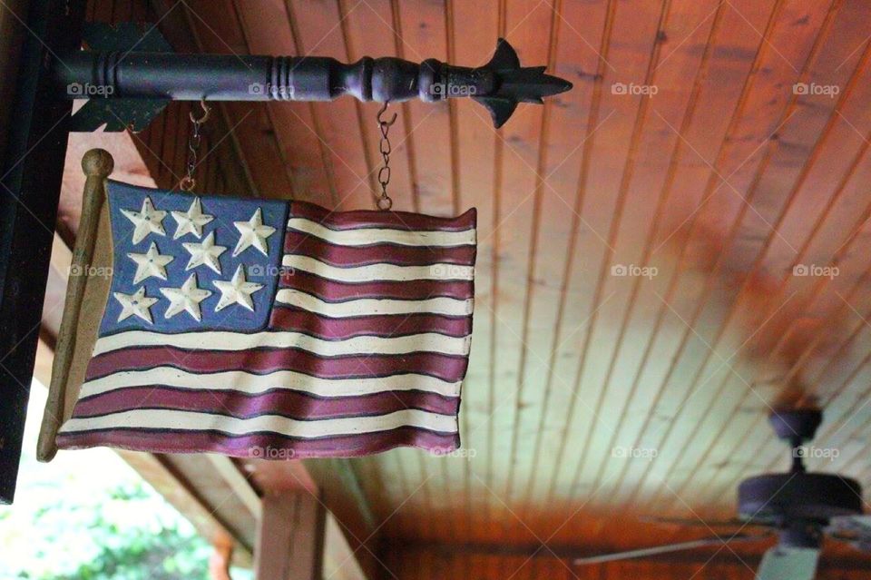 Wooden Flag