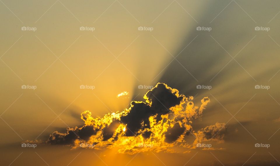 cloud in sunset