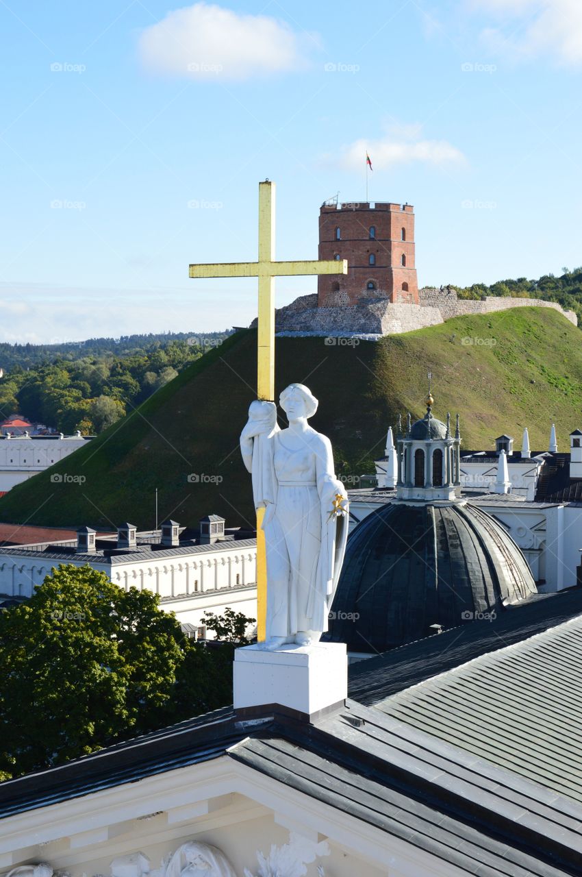 Vilnius old town from top