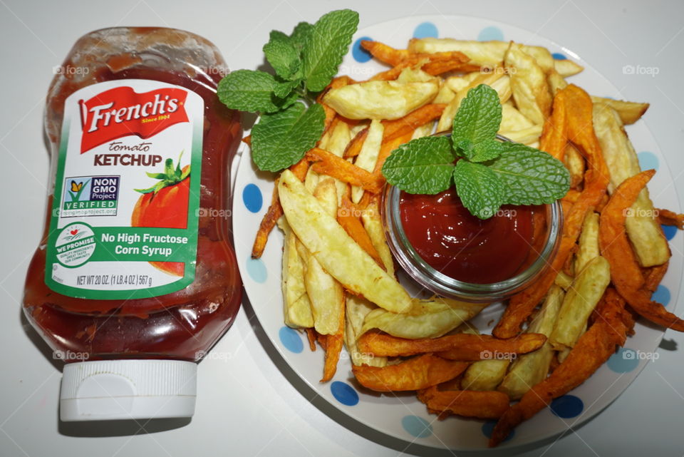 French Fries with French's Ketchup