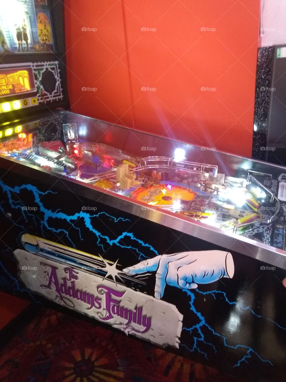 pinball machines. Addams Family. great game to play