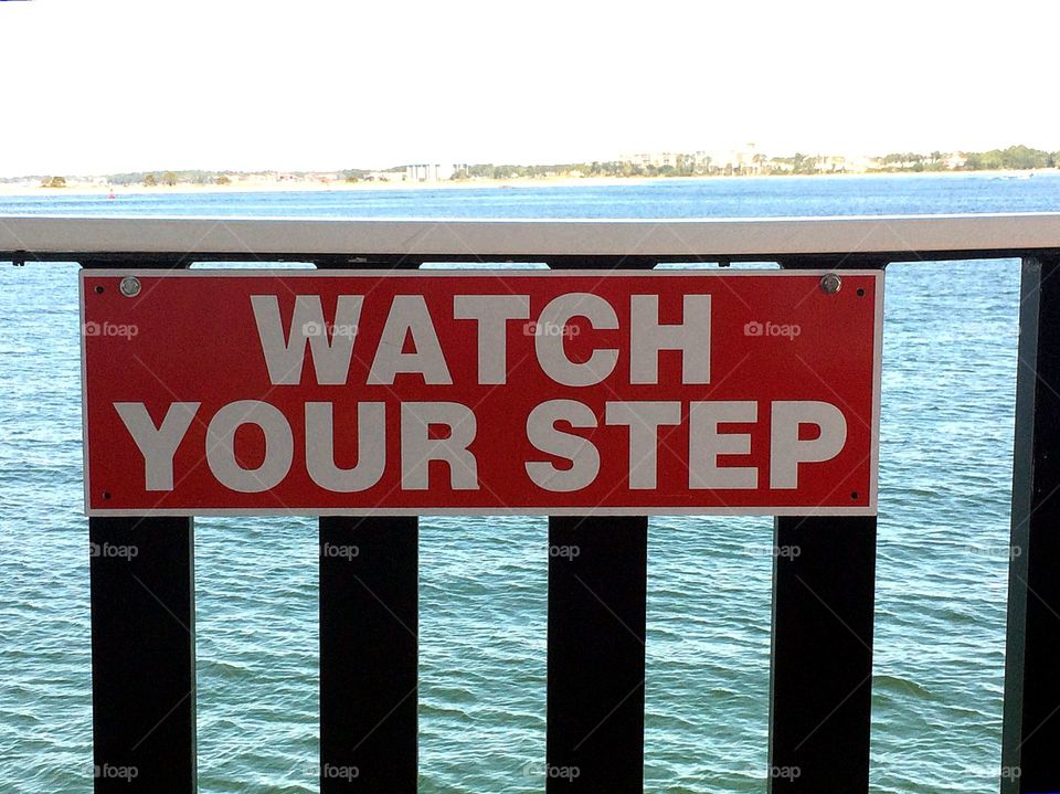 Sign Watch your step