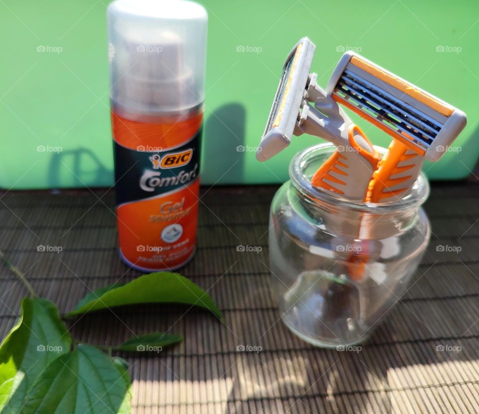 Shaving cream and razors