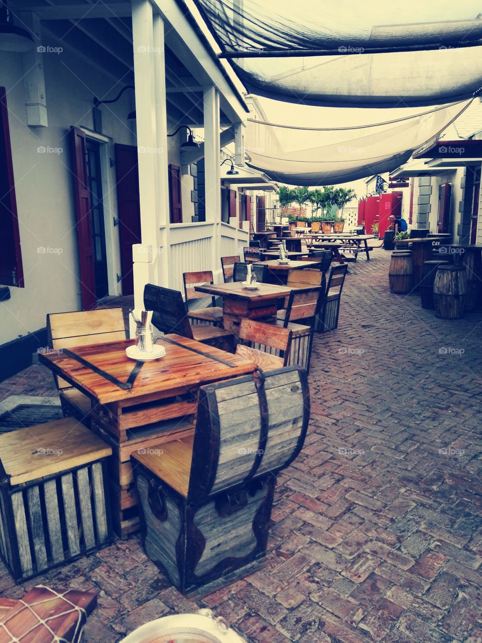 St Marteen..table and chairs..good food & drinks!