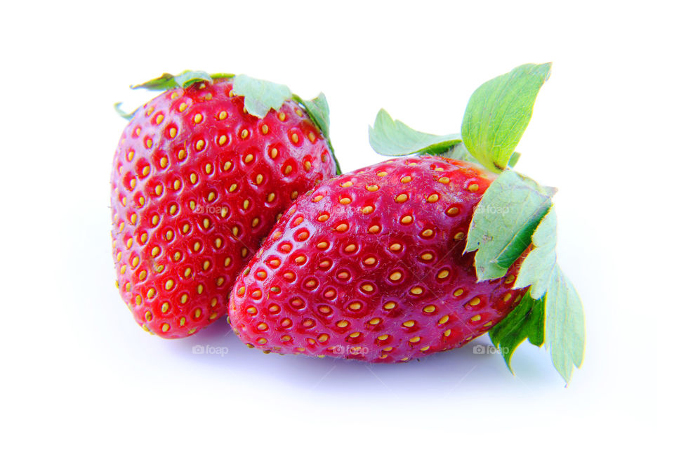Strawberry on isolated background