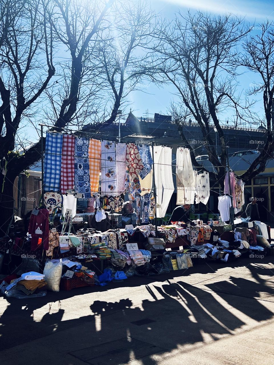 Stand vender in Portugal 