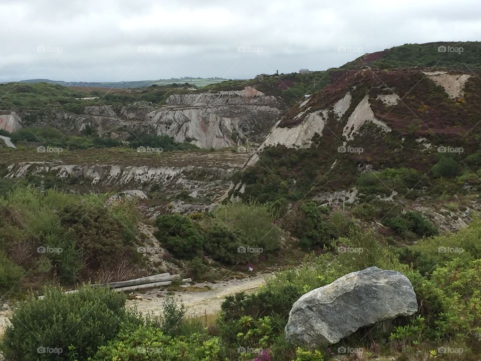 Cornish clay quarry