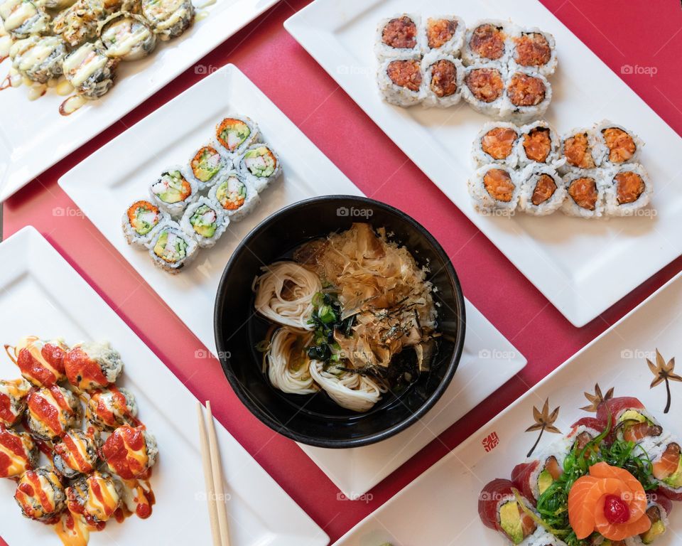 Preparing the dishes