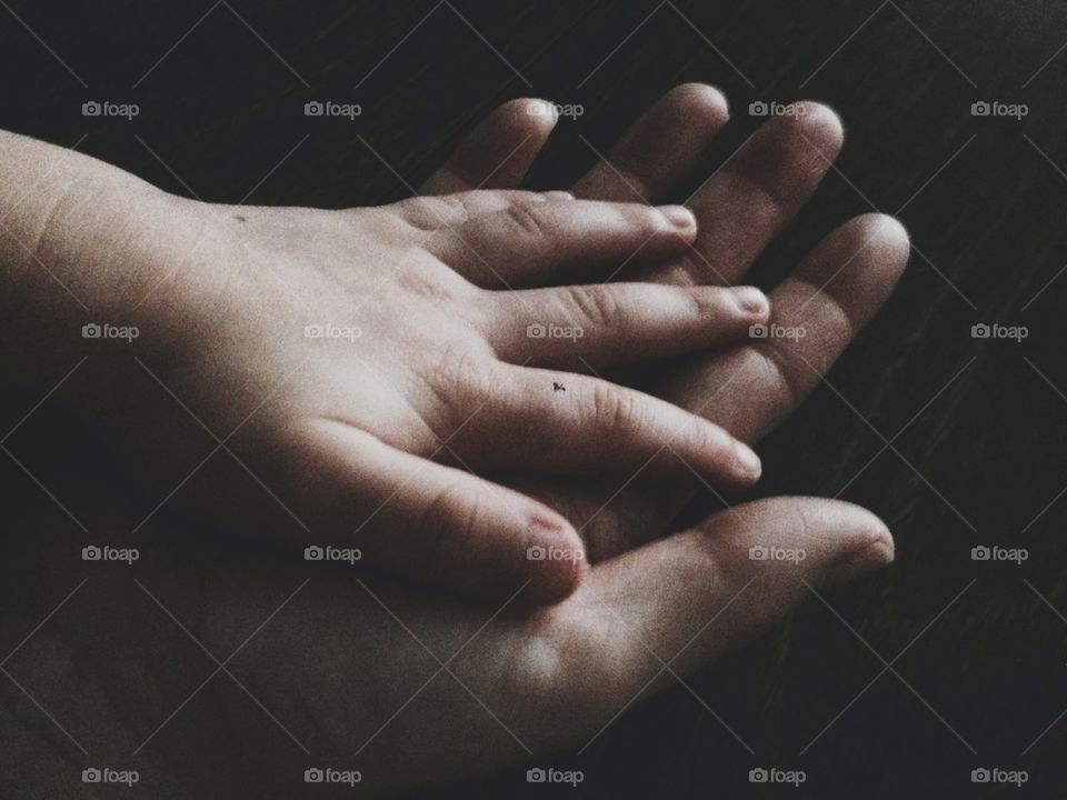 Mother and Child's Hands