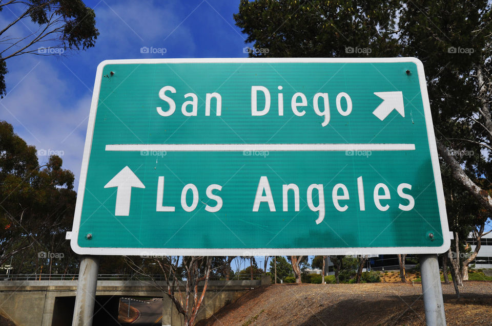 California road sign 