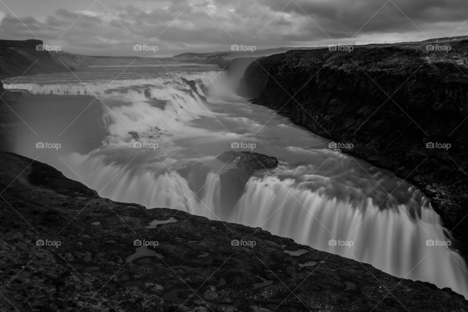 Gullfoss waterfall in Iceland 