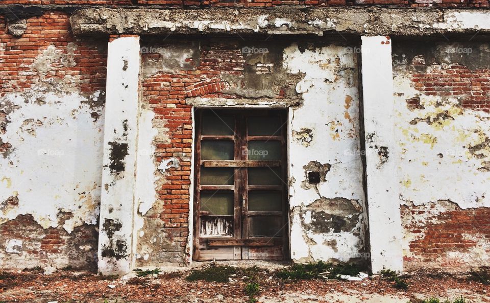 old door in Comacchio - Italy 