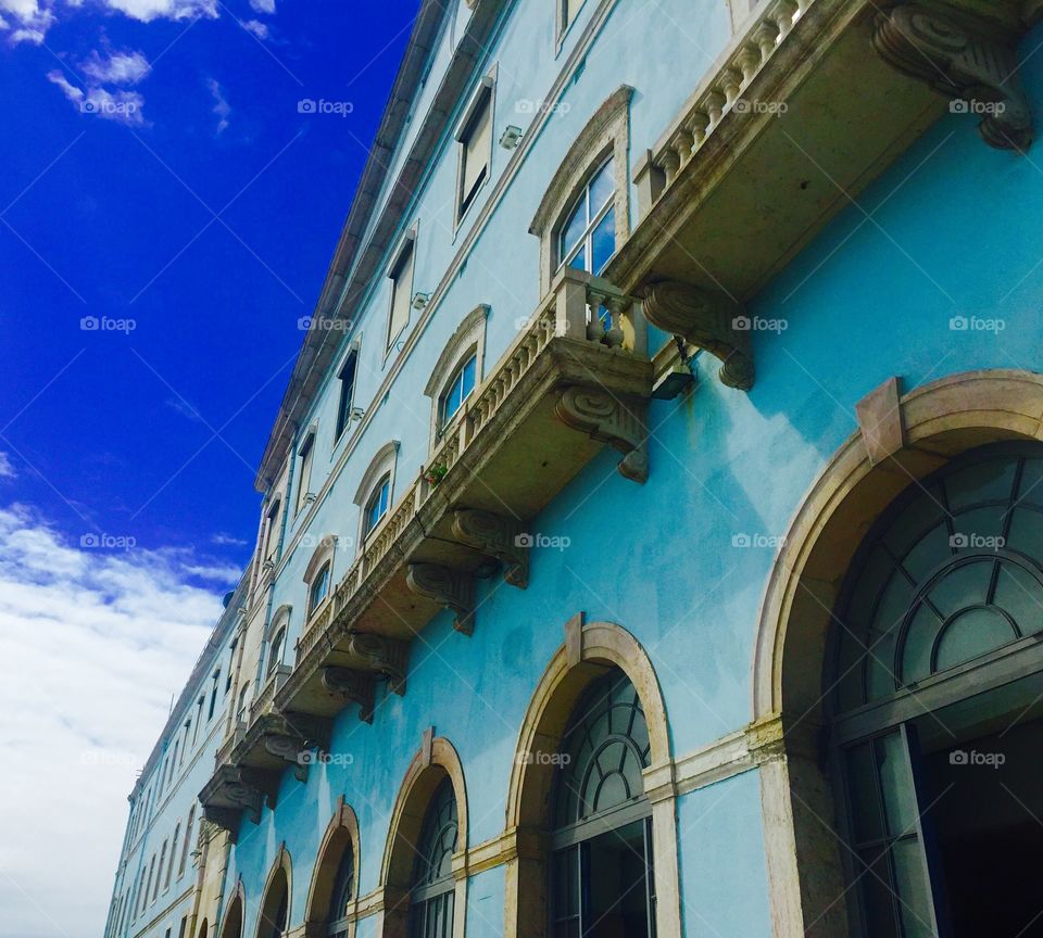 Low angle view of building façade