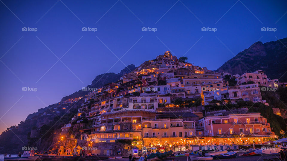 Positano at night 