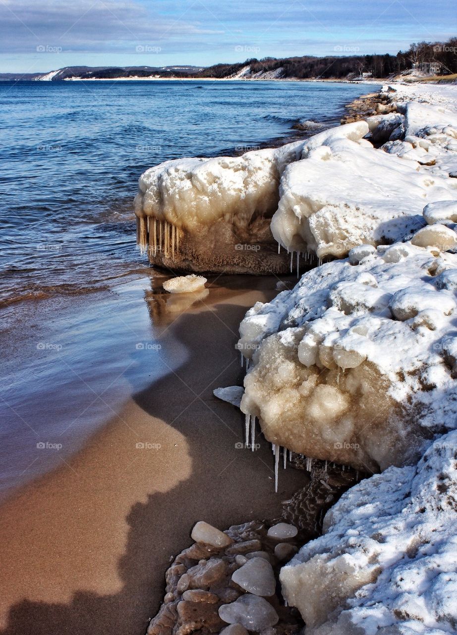 It's cold on the beach today