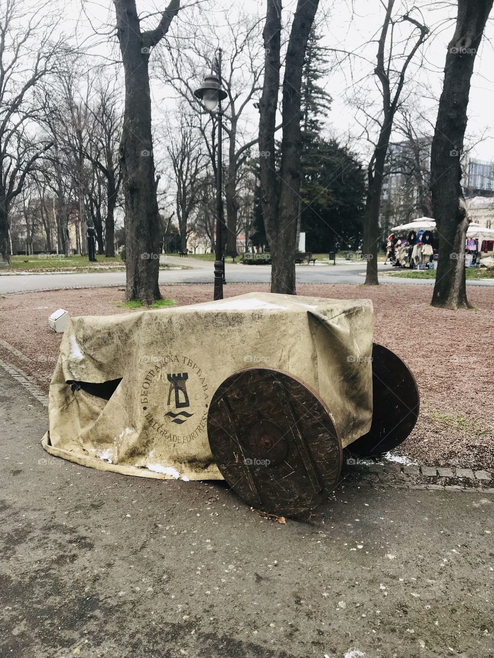 A photo from my last last trip in Belgrade when the weather was snowing.