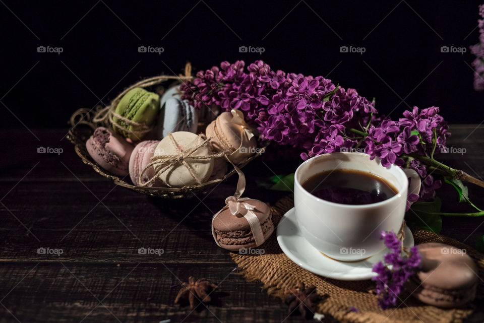 Coffee and lilac