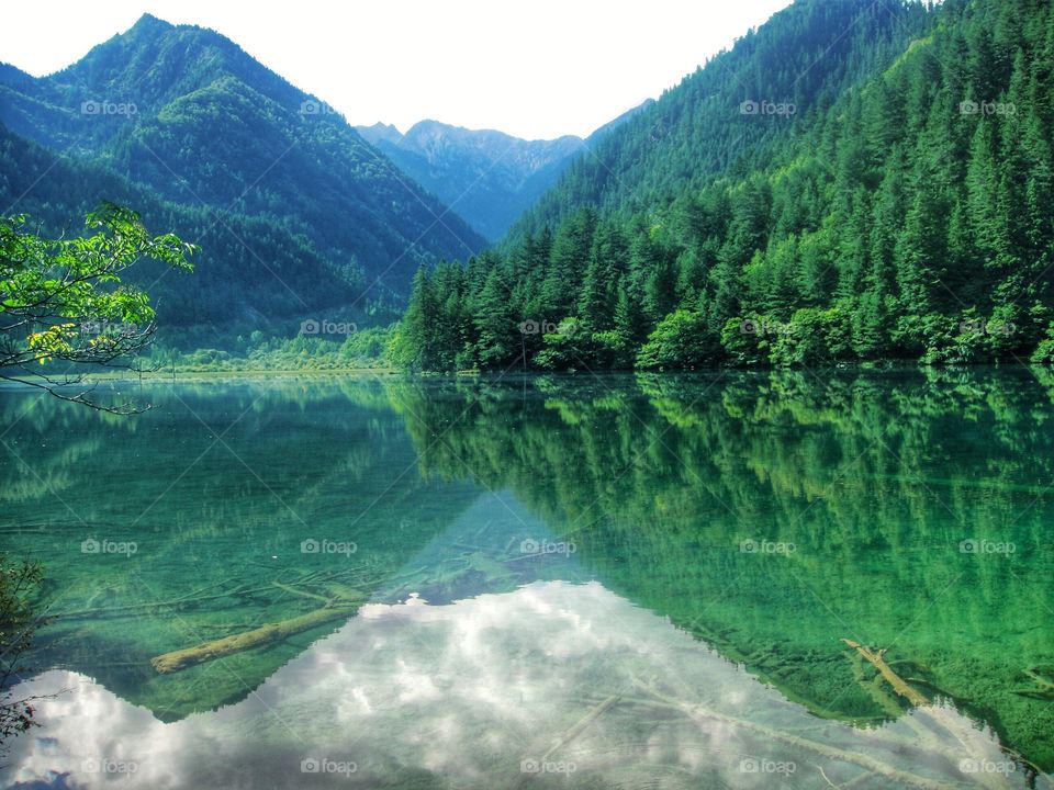 Epic lake view in China