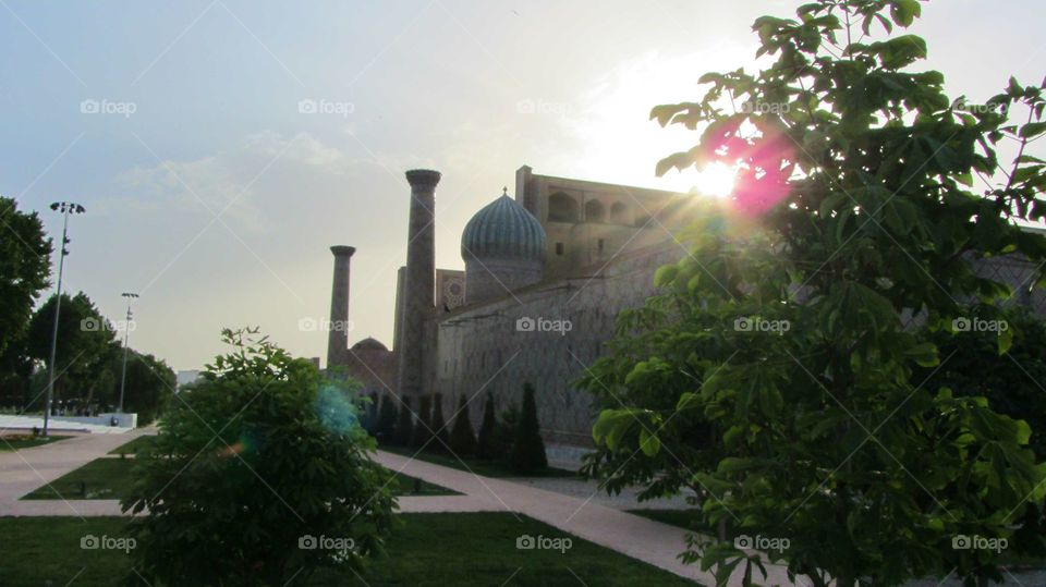 Beautiful Samarkand minarets