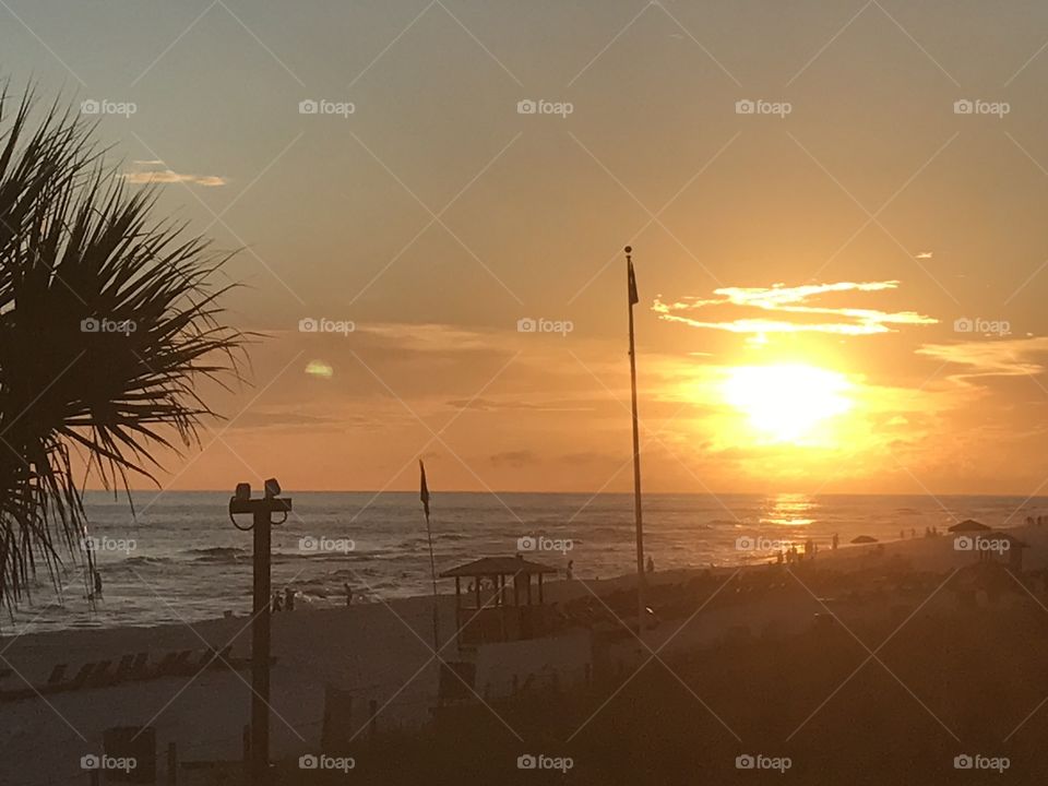 Sunset, Beach, Dawn, Sun, Water