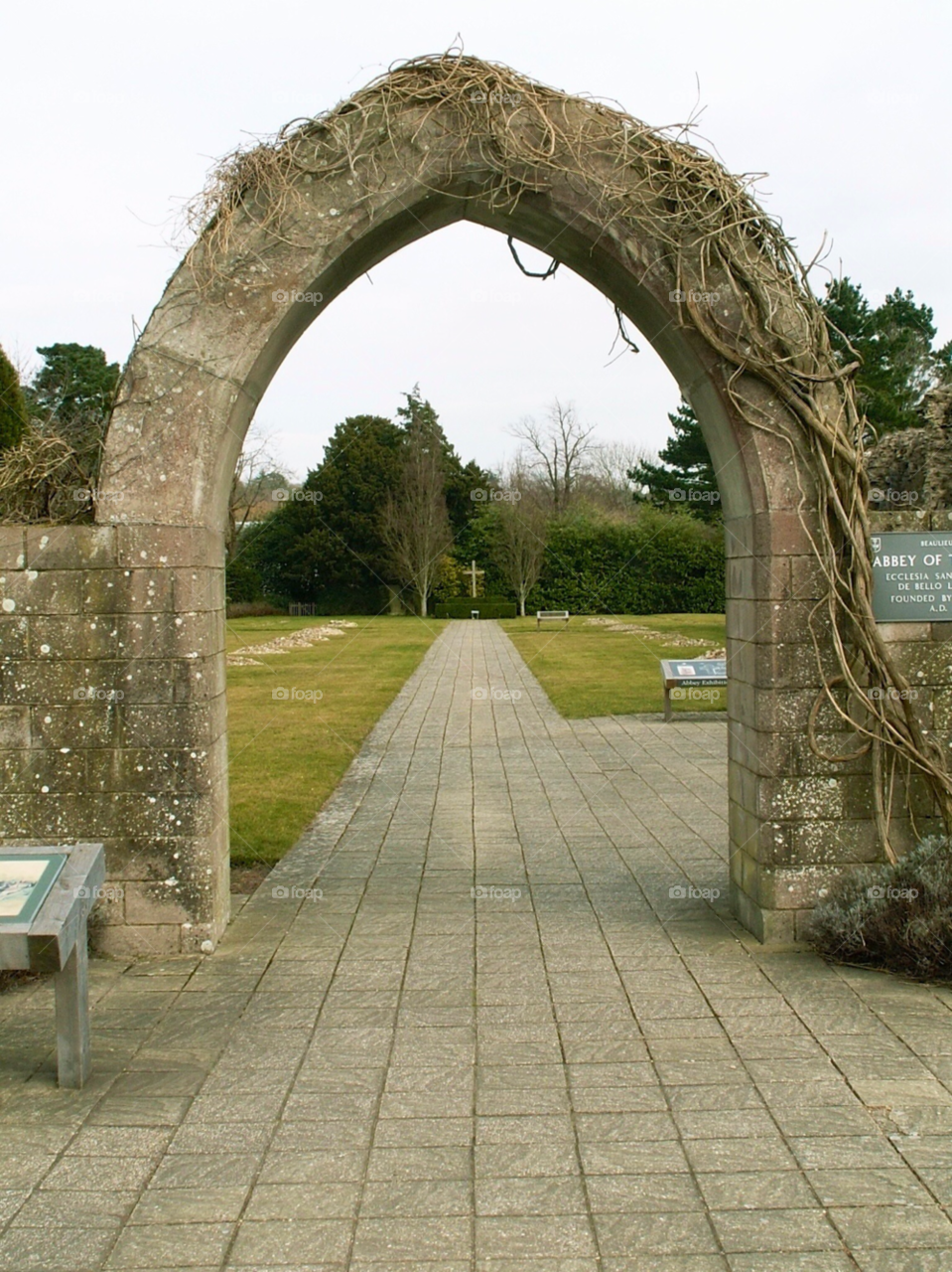 beaulie church arch garden arch garden cross by iodon