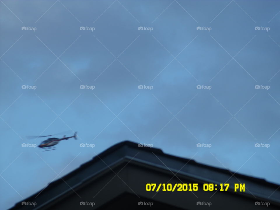 helicopter 🚁. I tried to get a picture of this helicopter 🚁 but he was hauling ass