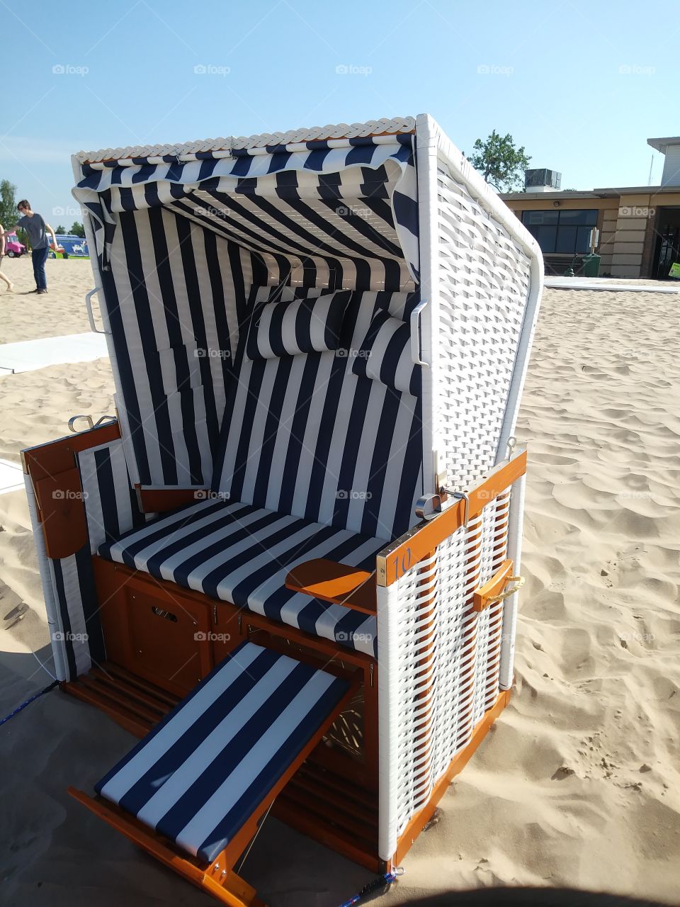 Relaxing beach cabana