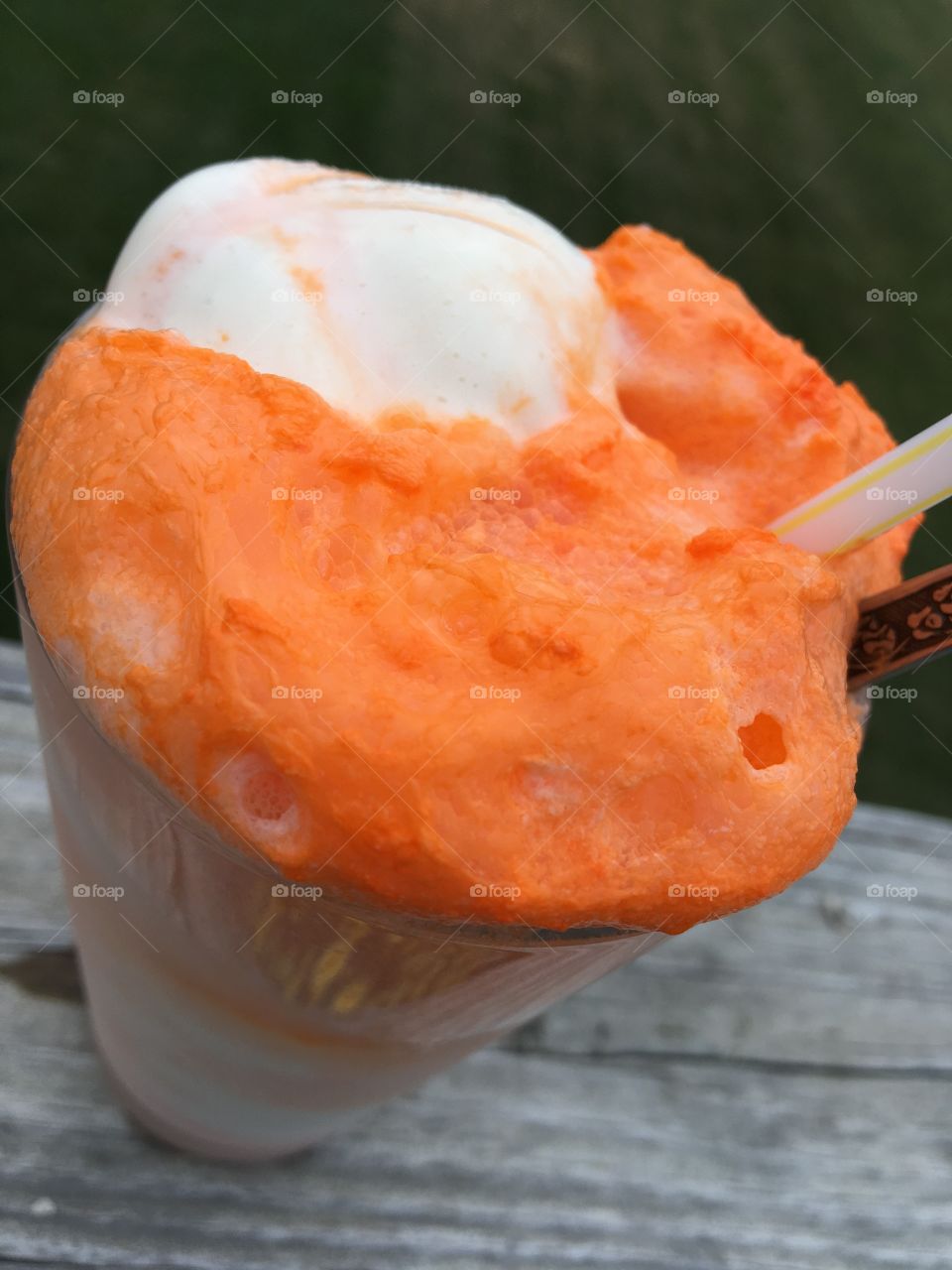 Orange Crush Ice Cream Float 