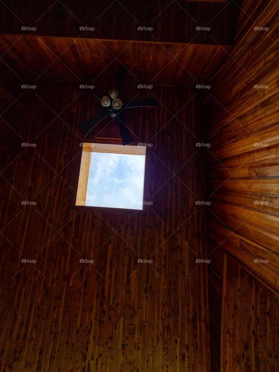 Sky lights and wooden ceilings