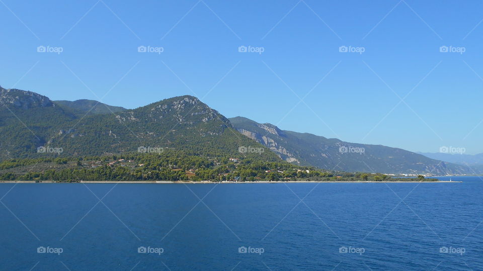 Greece Mountain and beach. Greece Mountain and beach