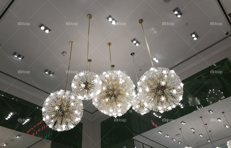 Manhattan NYC Retail Store Chandelier 