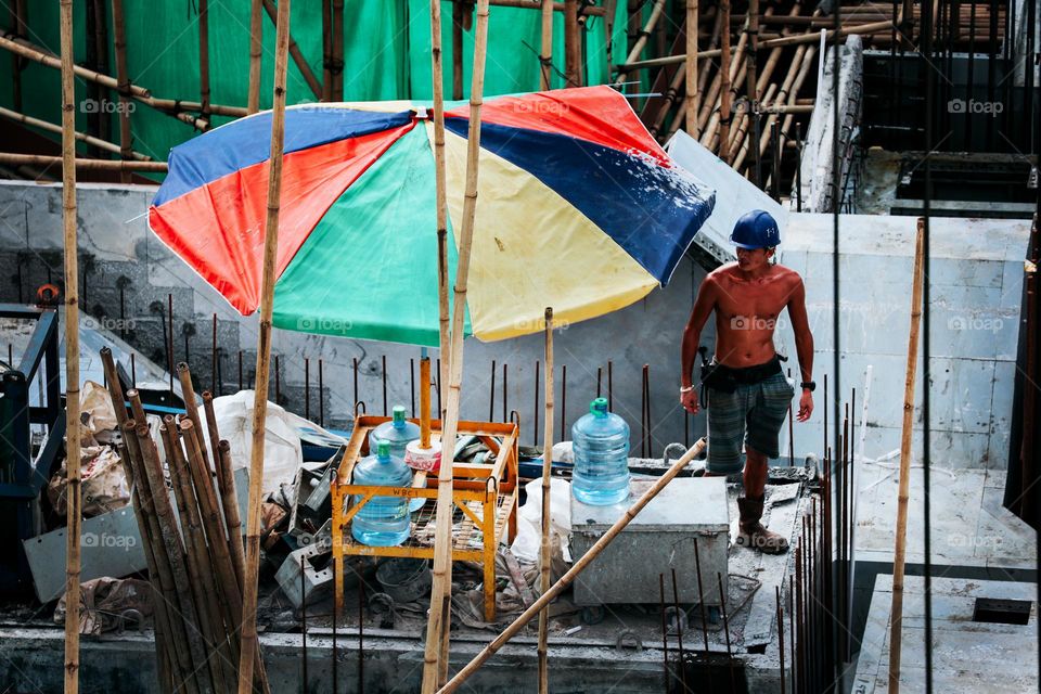 Construction site worker 