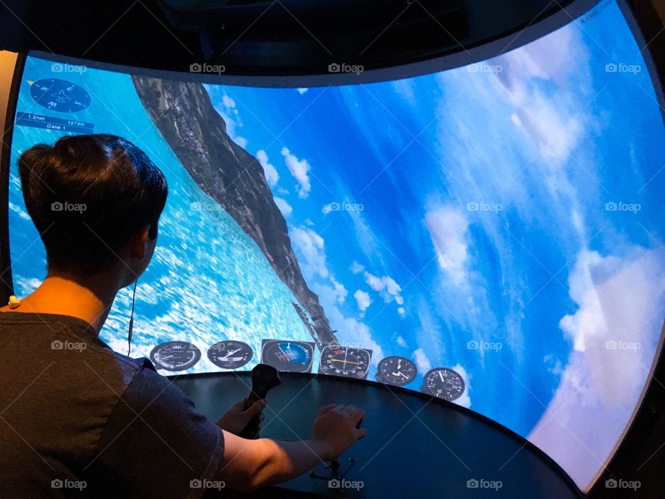 Flight simulation game 