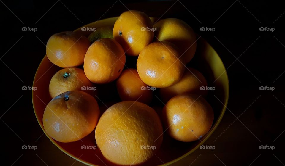 Tangerines and oranges