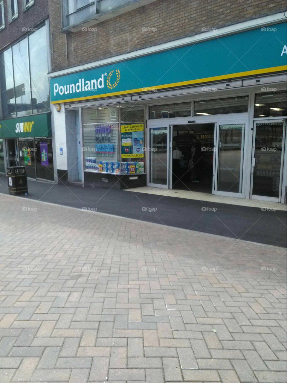 Poundland shopping