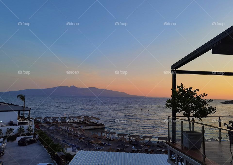 Sunset in Saranda