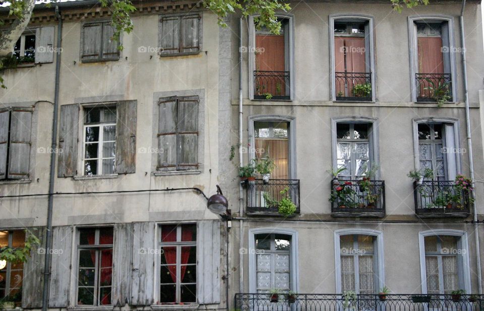 Old building windows France