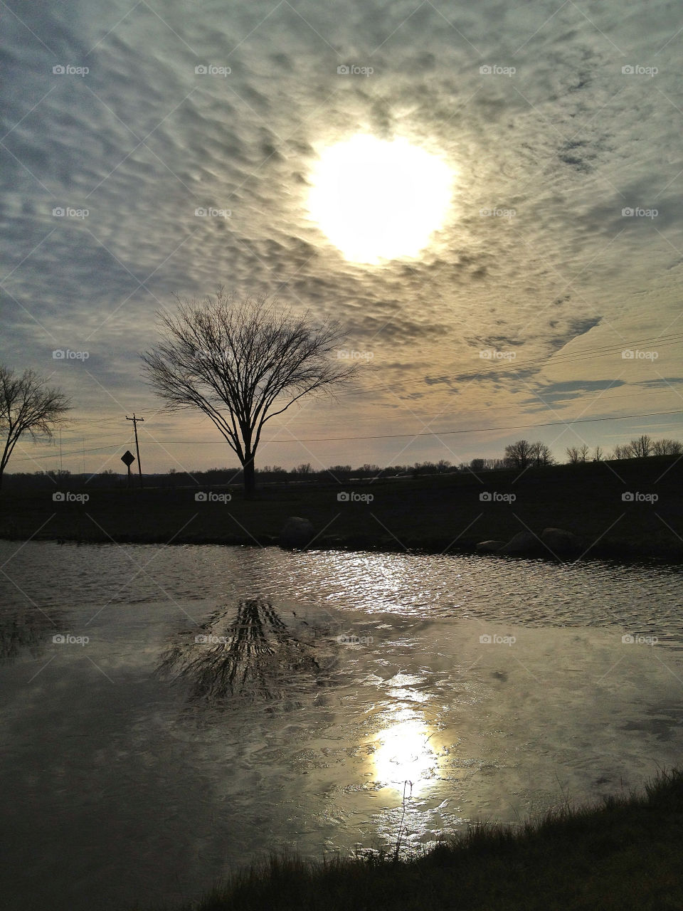 snow winter sky pretty by somebeach