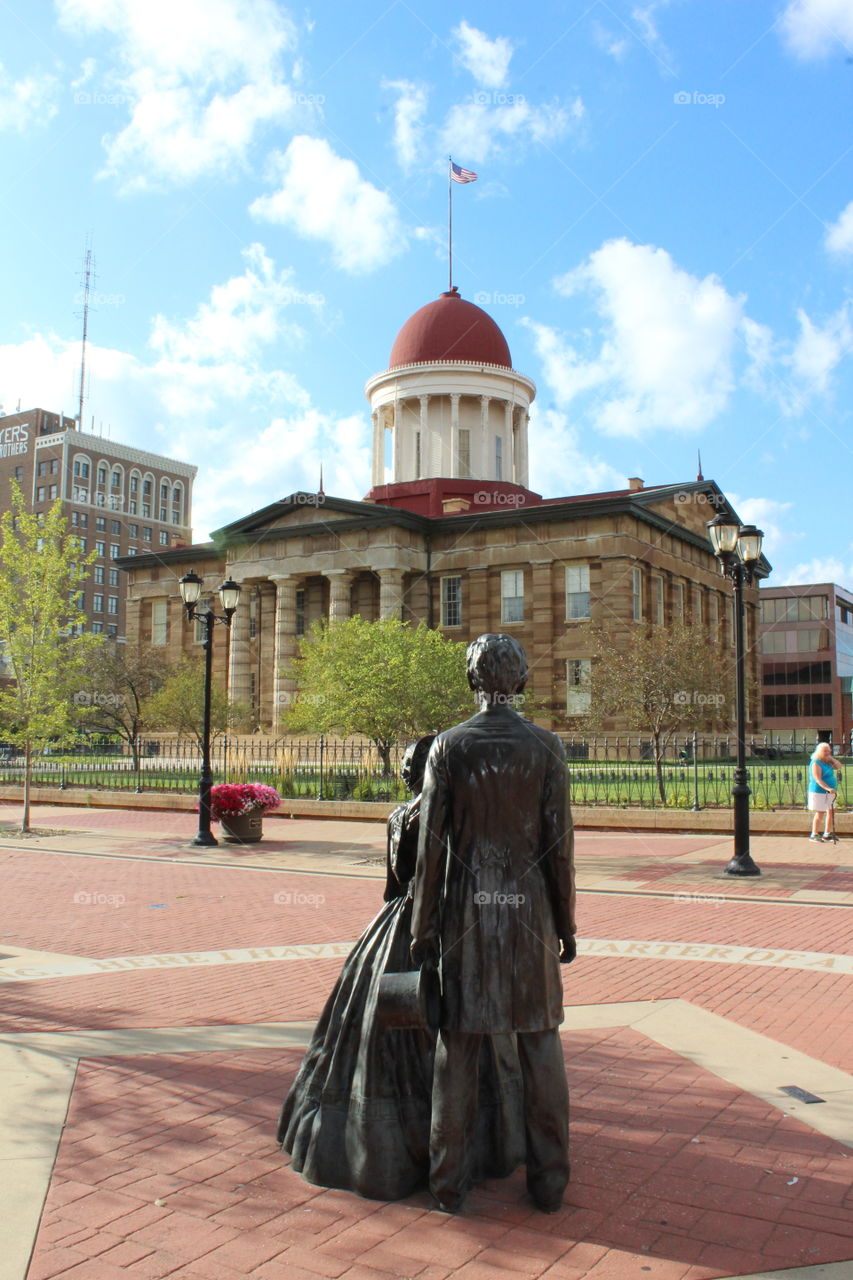 Old Capitol Building in Springfield, Illinois 