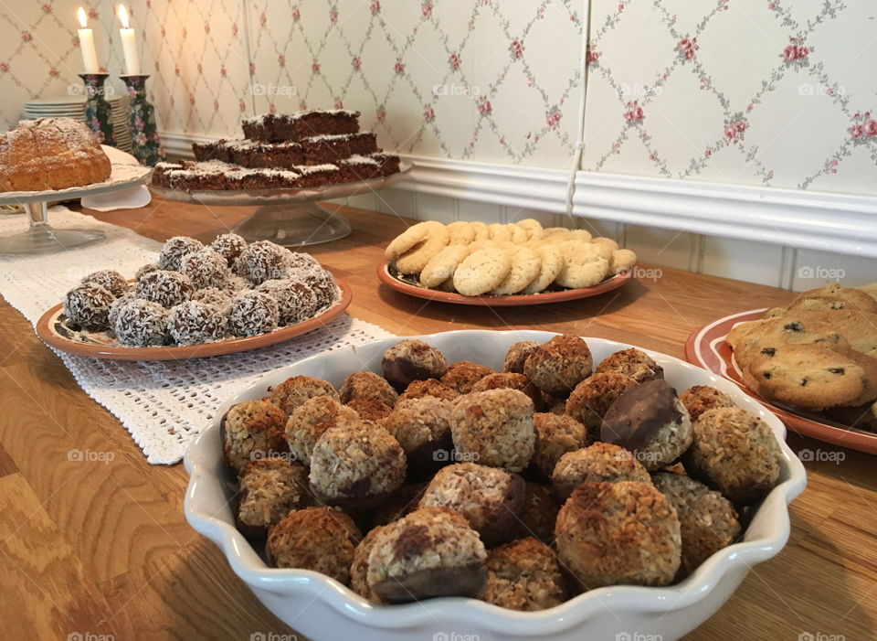 Cakes at café, Skåne.