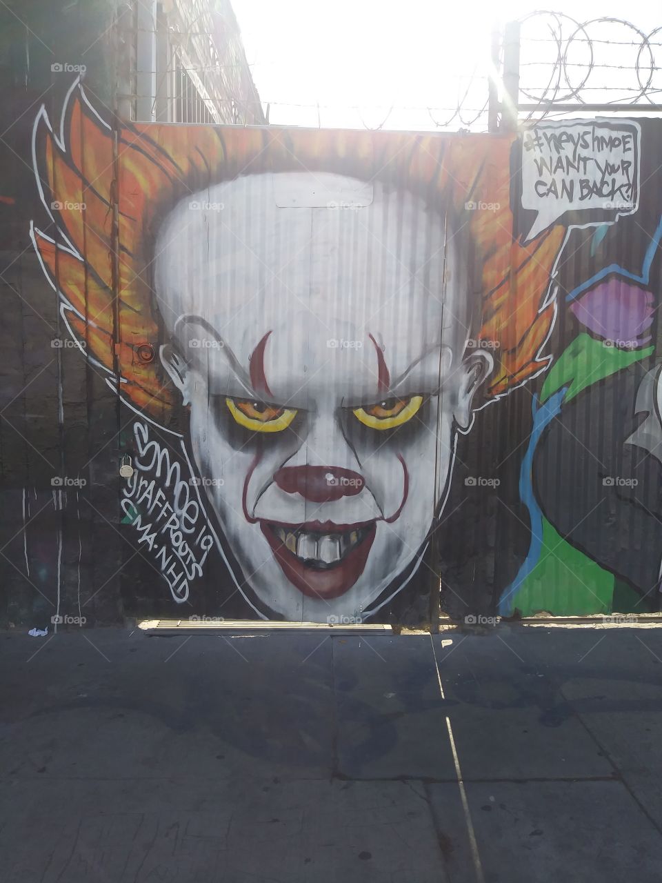 Street Art-Evil Clown