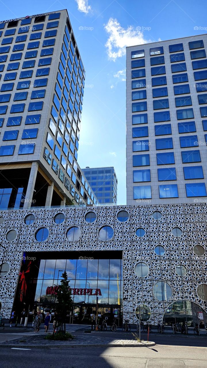 The new shopping center Tripla in the capital of Finland, Helsinki, Pasila