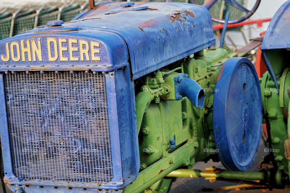 Colorful Antique John Deere Tractor