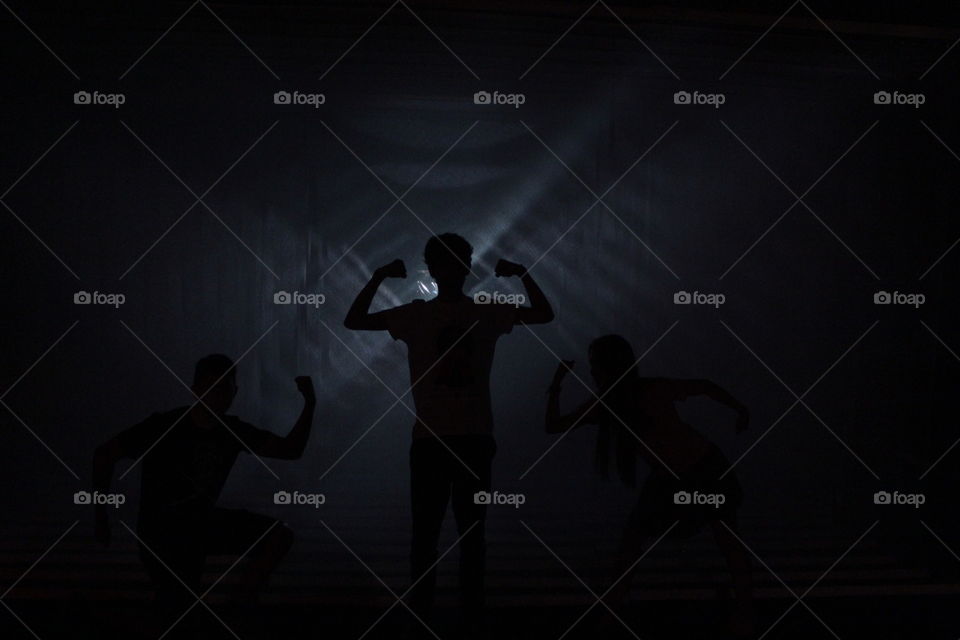 People, Silhouette, Backlit, Light, Music