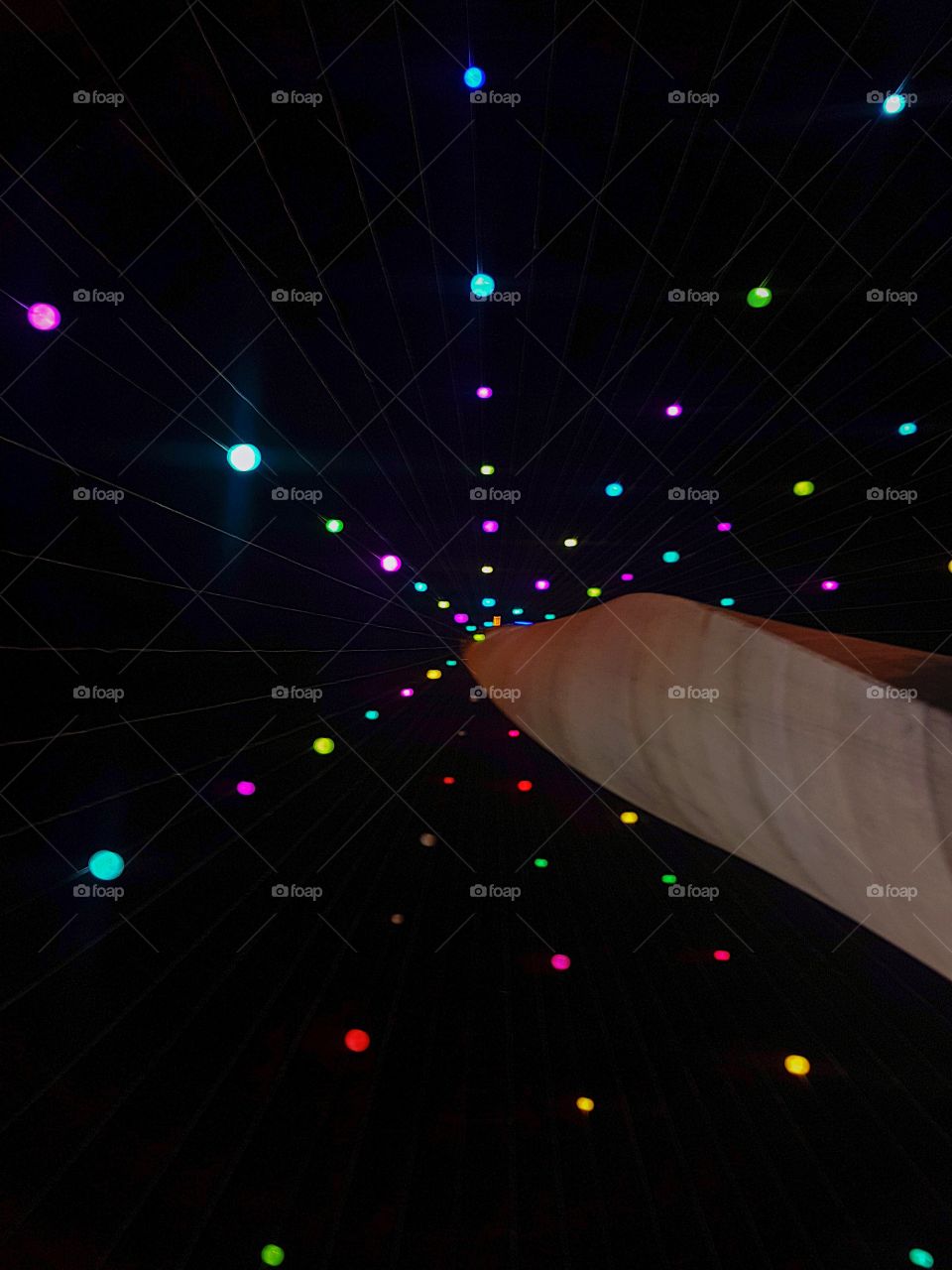 christmas tree from below