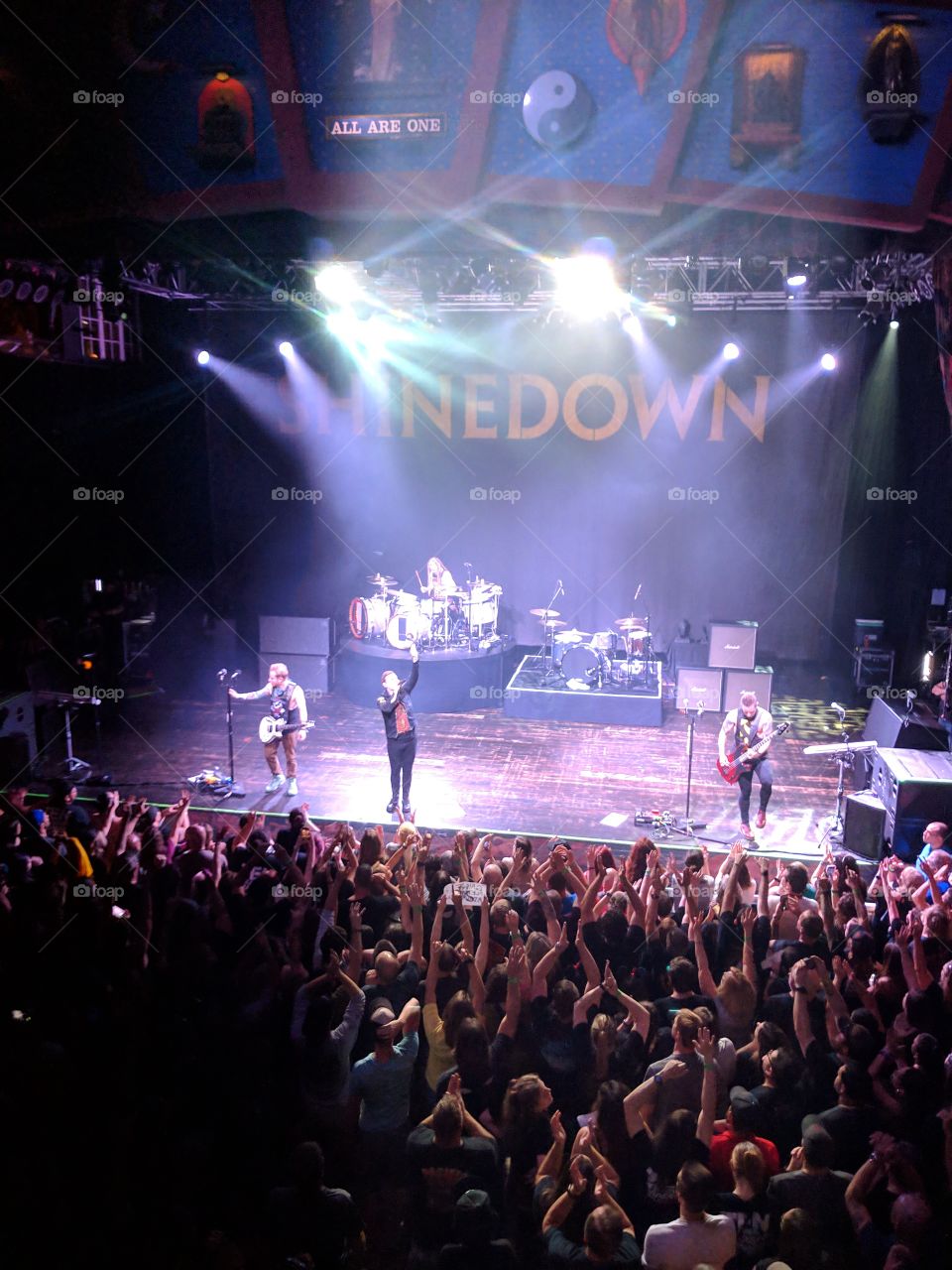 Shinedown concert at the House of Blues, Orlando, FL 12/29/2018