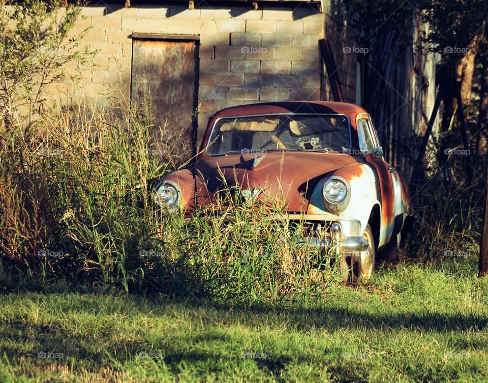 old rustic car